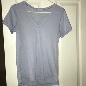 Lavender Lululemon workout short sleeve